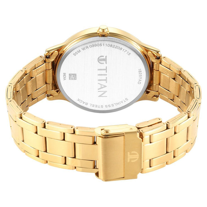 Titan Karishma Radiance Blue Dial Analog Stainless Steel Strap watch for Men NS1825YM05