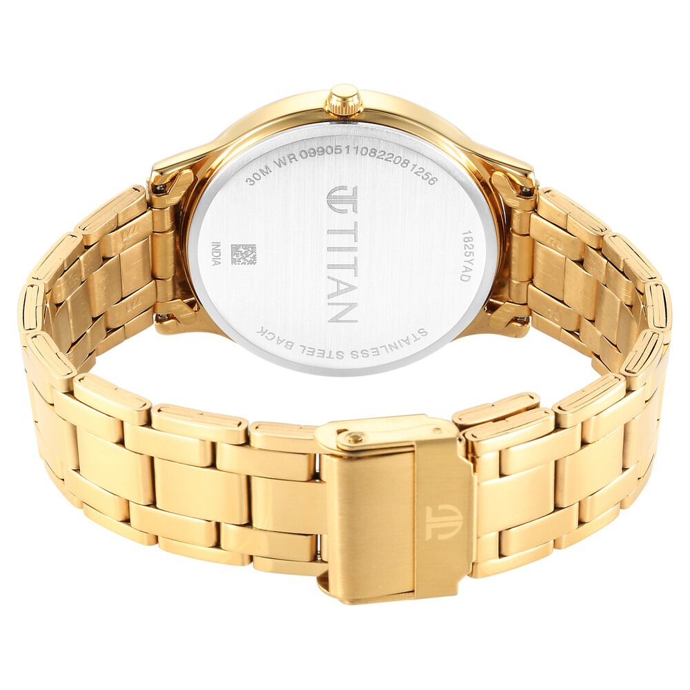 Titan Karishma Radiance White Dial Analog Stainless Steel Strap Watch for Men - The Watch Factory ®