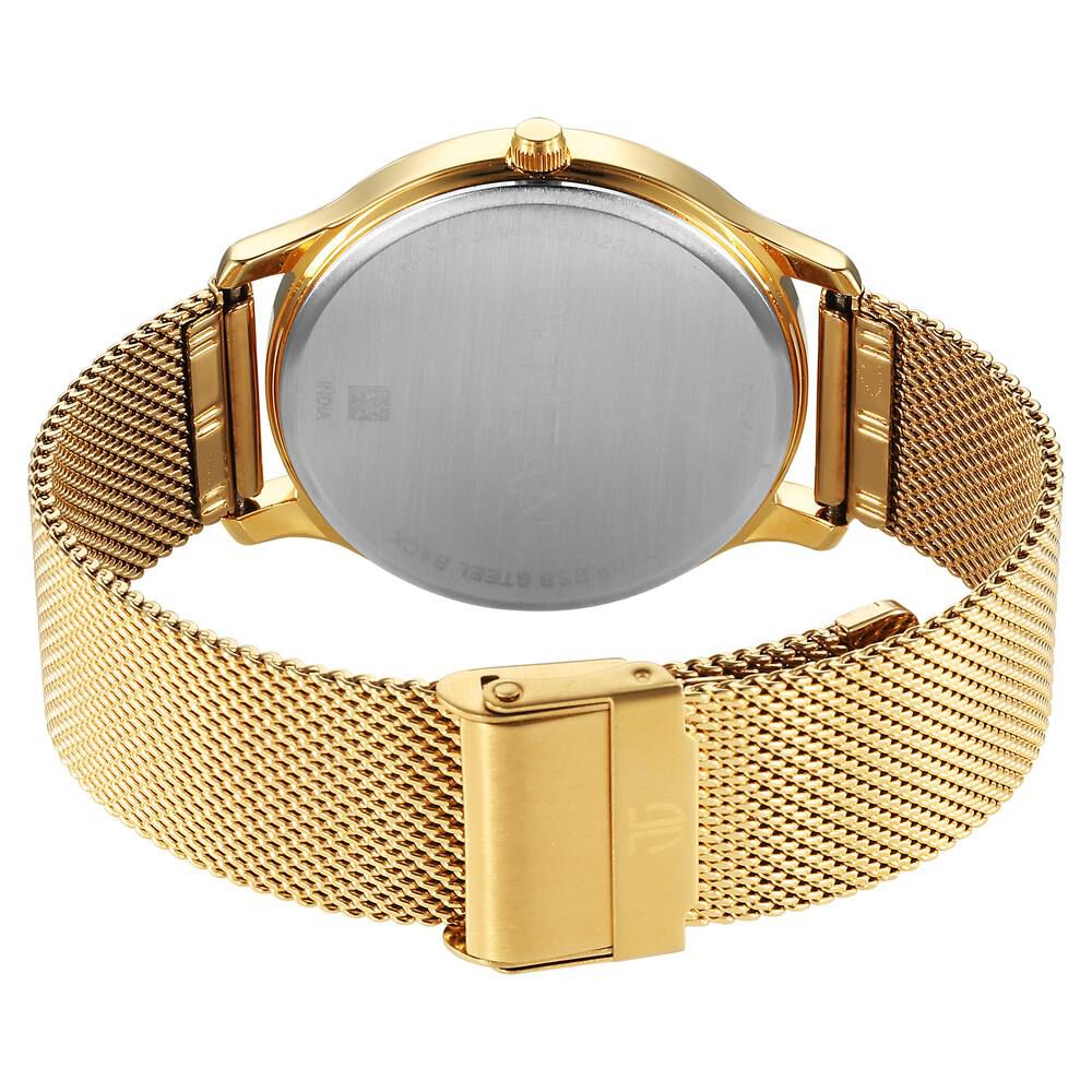 Titan Karishma Quartz Analog White Dial Stainless Steel Strap Watch for Men - The Watch Factory ®