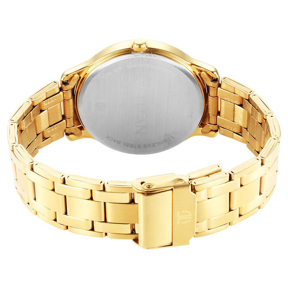 Titan Karishma Quartz Analog Champagne Dial Stainless Steel Strap Watch for Men - The Watch Factory ®