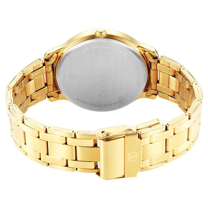 Titan Karishma Quartz Analog Champagne Dial Stainless Steel Strap Watch for Men - The Watch Factory ®