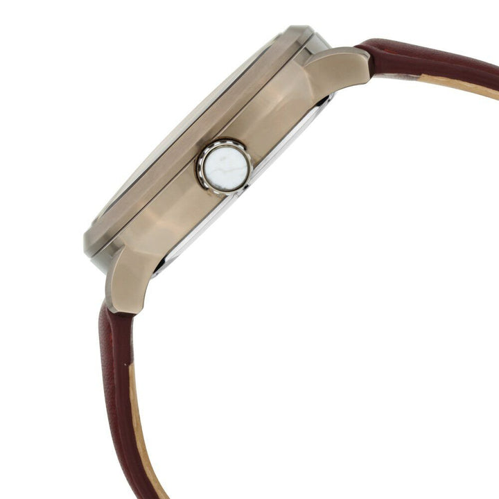 Titan Grandmaster White Dial Quartz Analog Leather Strap Watch for Men - The Watch Factory ®