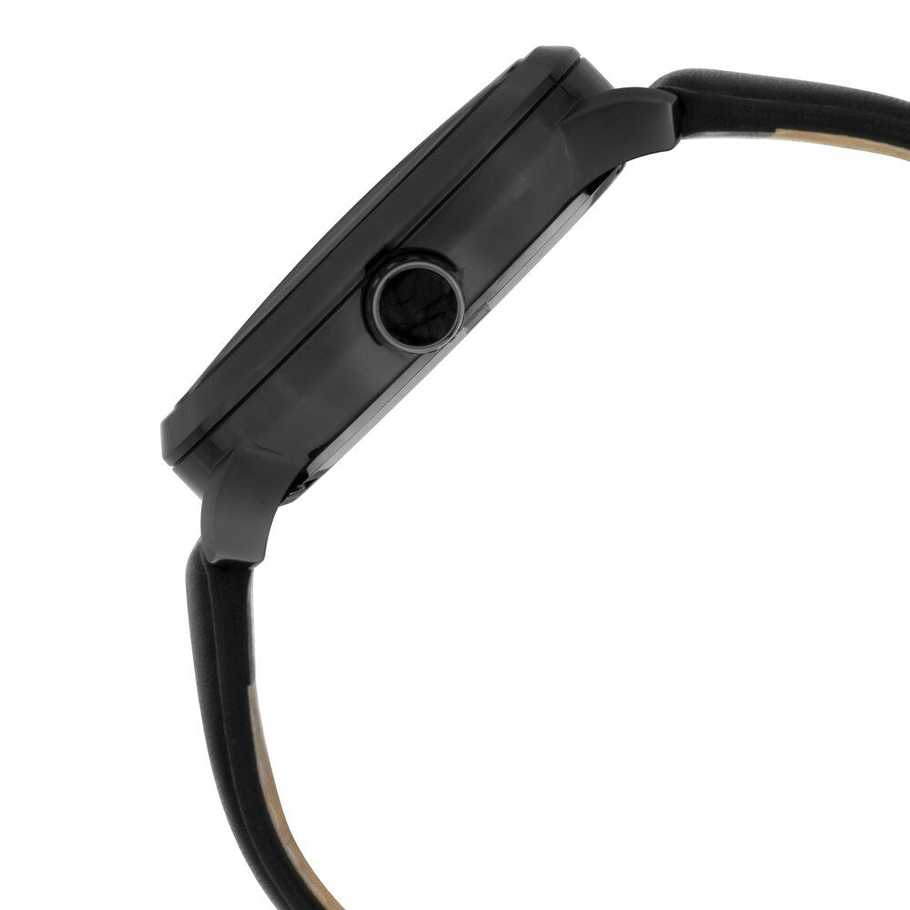 Titan Grandmaster Black Dial Quartz Analog Leather Strap Watch for Men - The Watch Factory ®