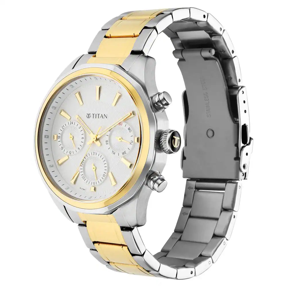 Titan Regalia Opulent Silver Dial Silver Stainless Steel Strap Watch NP1829BM01 / 1829BM01