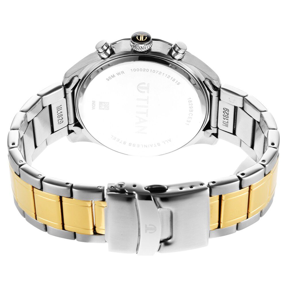 Titan Regalia Opulent Multifunction Silver Dial Silver Stainless Steel Strap Watch For Men - The Watch Factory ®