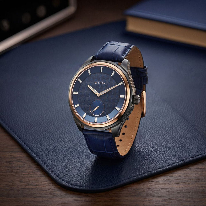 Titan Regalia Opulent 1829KL03 Blue Dial Men&