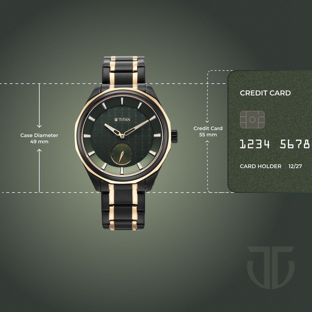 Titan Regalia Opulent 1829KM09 Green Dial Men&