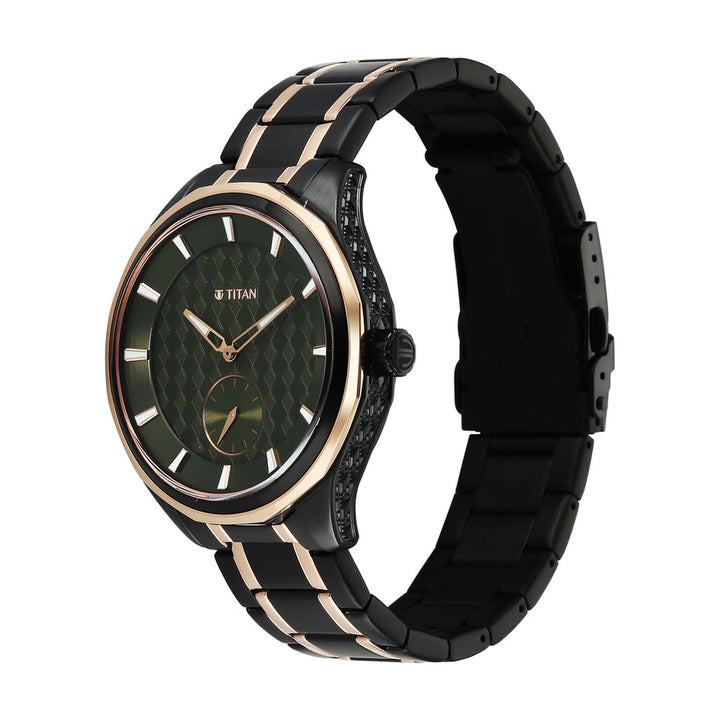 Titan Regalia Opulent 1829KM09 Green Dial Men&