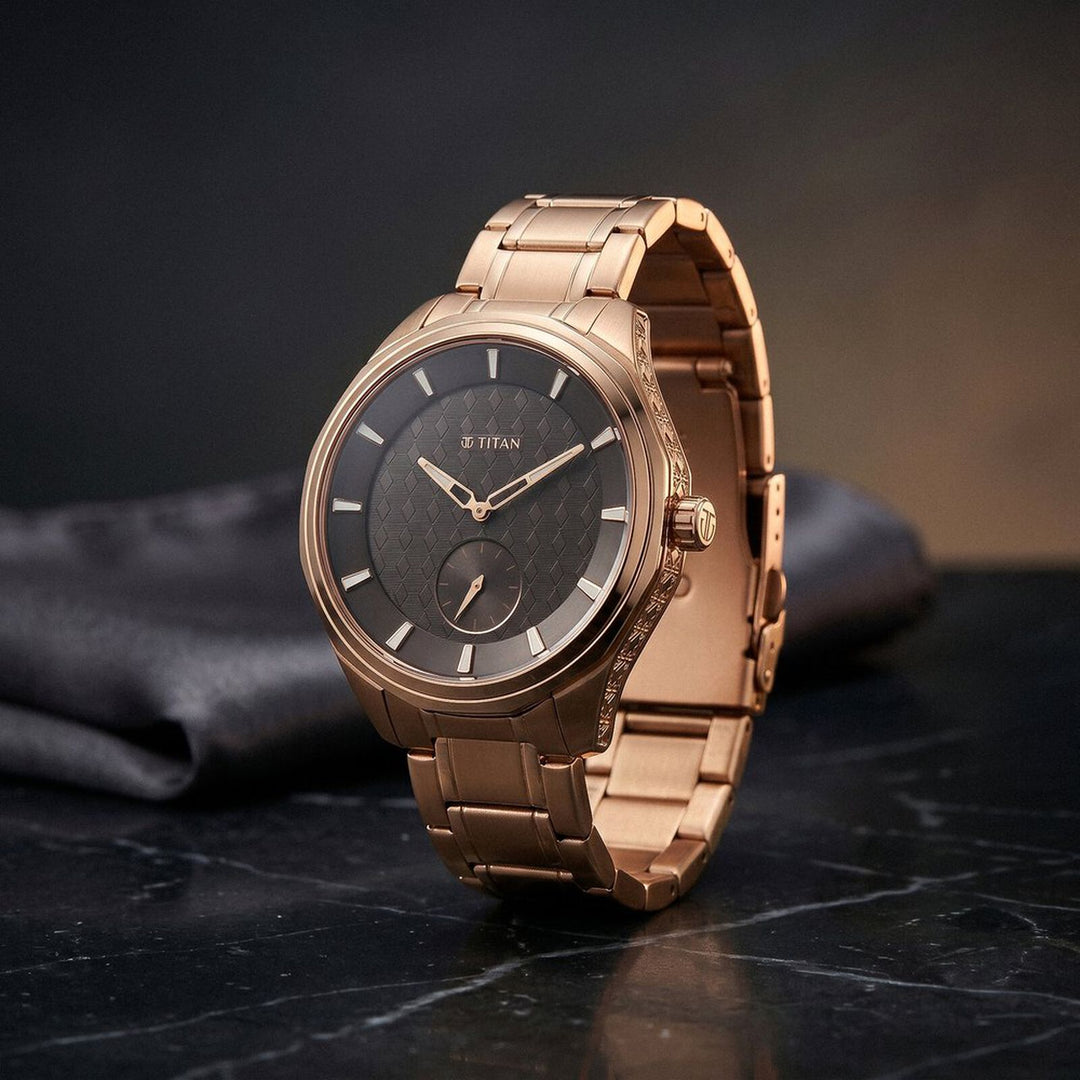 Titan Regalia Opulent 1829WM01 Brown Dial Men&