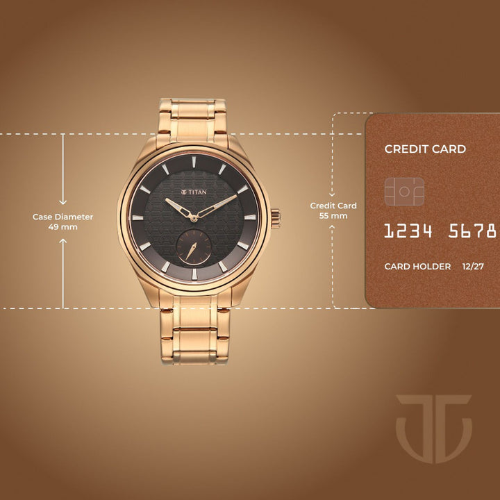 Titan Regalia Opulent 1829WM01 Brown Dial Men&
