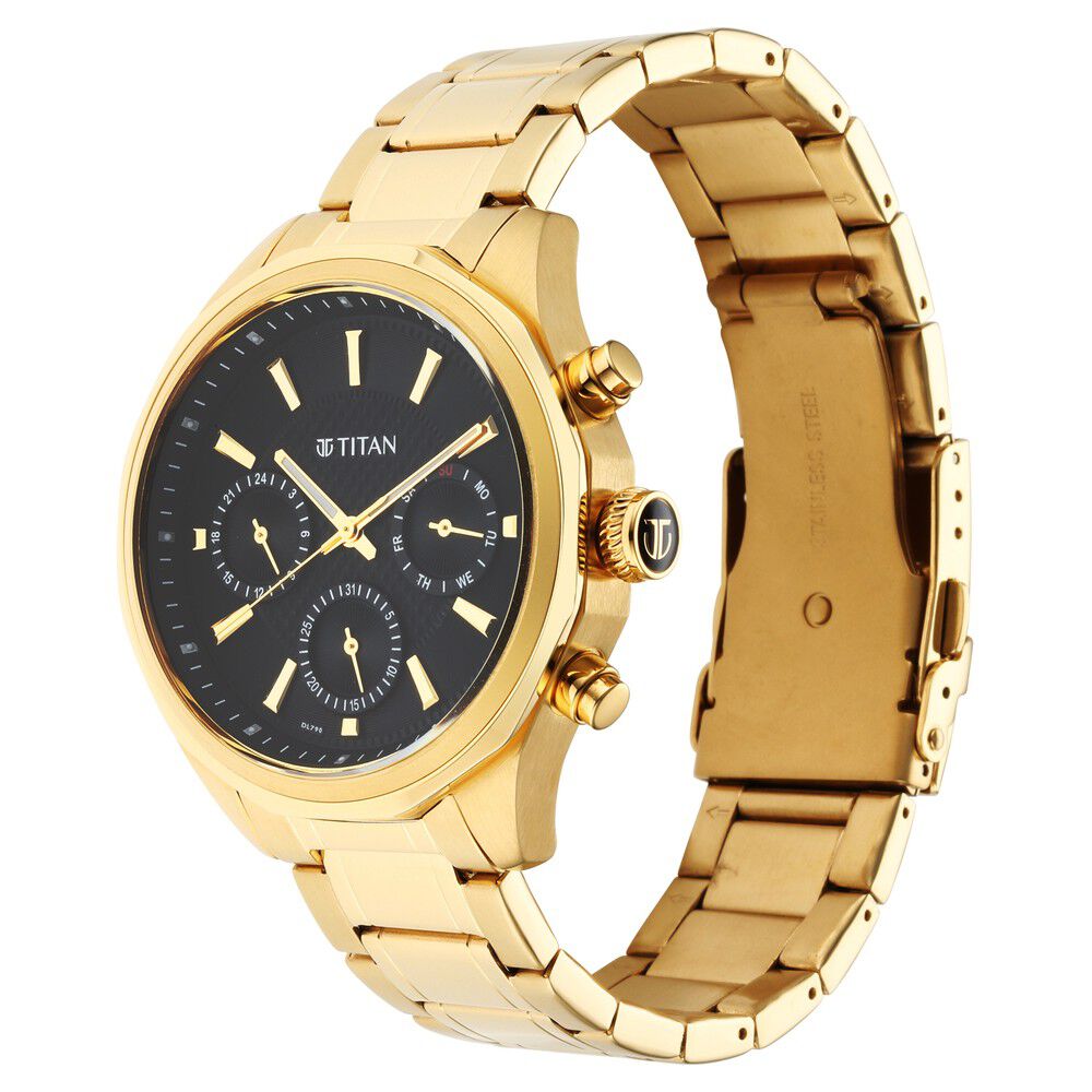 Titan Regalia Opulent Silver Dial Quartz Multifunction Stainless Steel Strap watch for Men - The Watch Factory ®