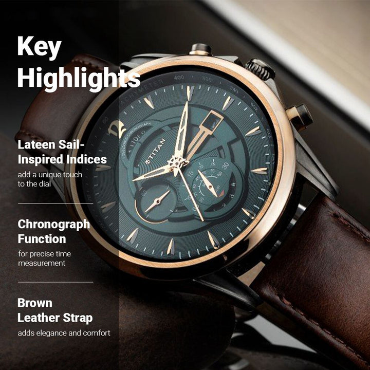 Titan Men's Maritime Pro Lateen Sail Chronograph Watch - The Watch Factory ®