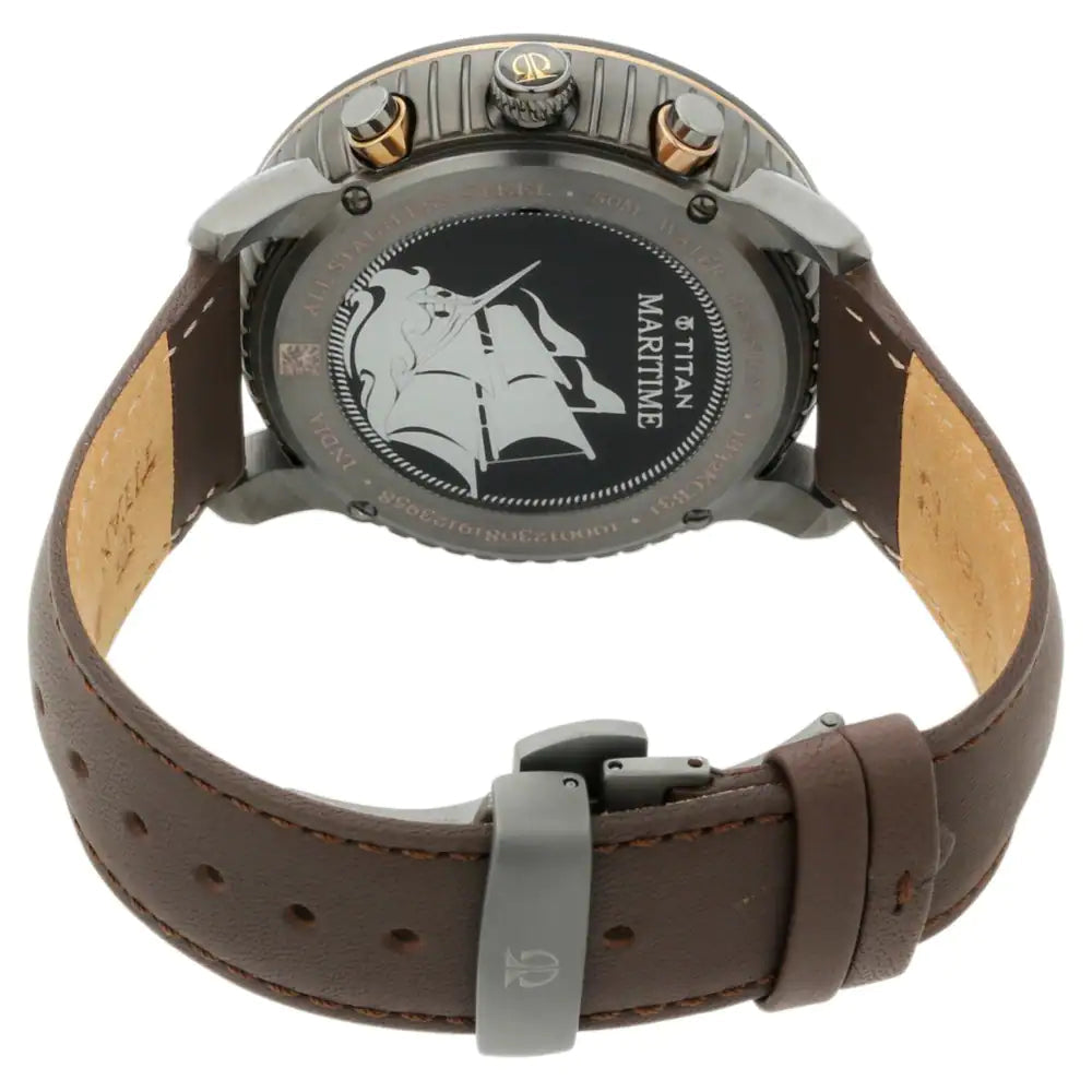 Titan Caravel from Maritime - Chronograph Watch with Tungsten bezel ring NP1832KL01