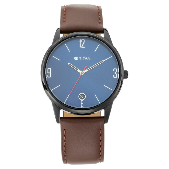 Titan Neo Blue Dial Analog with Date Watch for Men-NN1836NL04