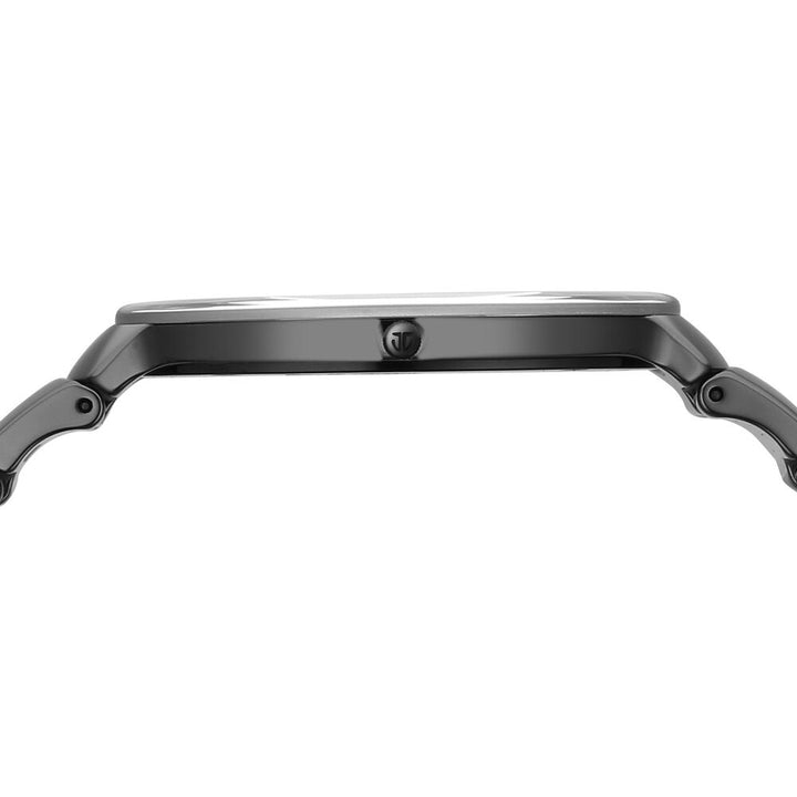 Titan Edge Squircle Quartz in Rich Black with Glossy Ceramic Unisex Watch - The Watch Factory ®