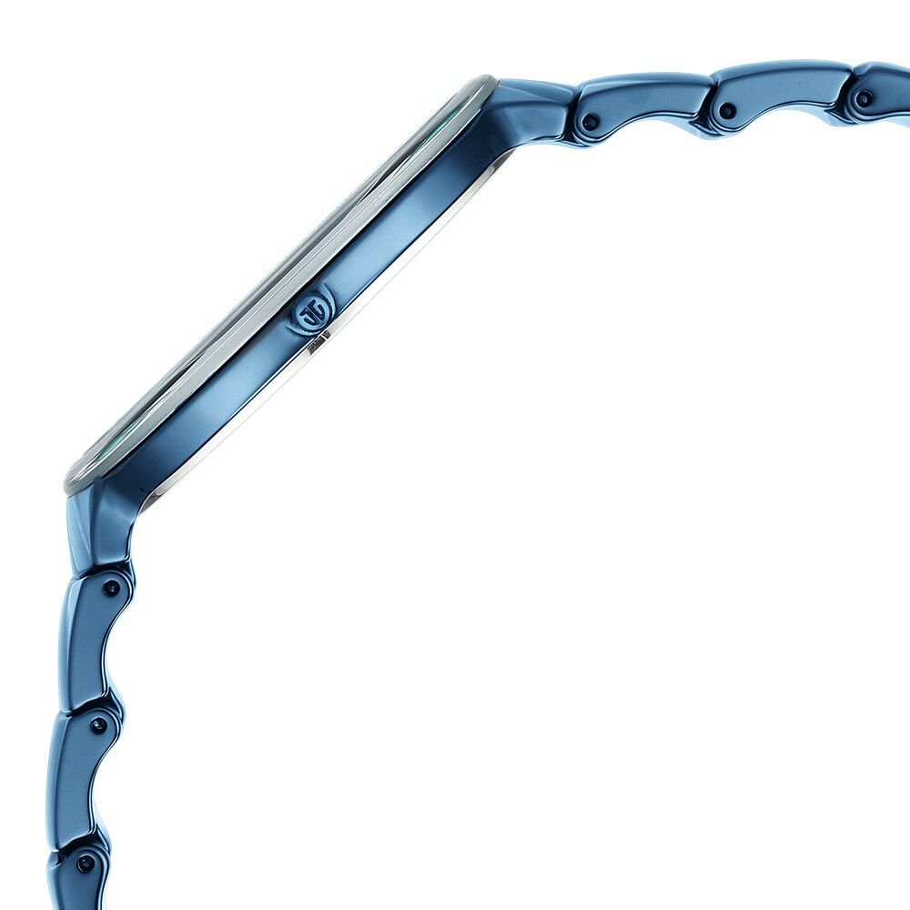 Titan Edge Squircle Quartz in Atlantic Blue with Glossy Ceramic Unisex Watch - The Watch Factory ®