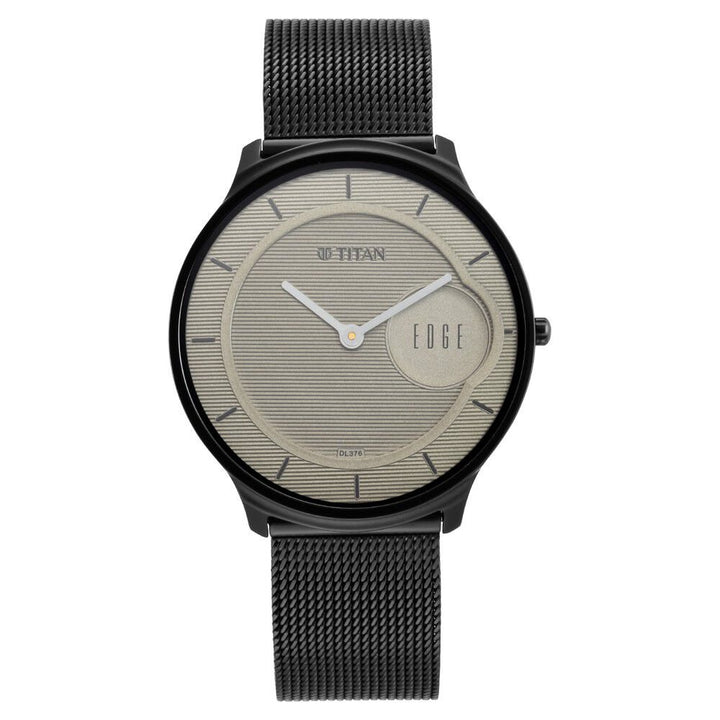 Titan Edge Baseline Beige Analog Stainless Steel Strap watch for Men - The Watch Factory ®
