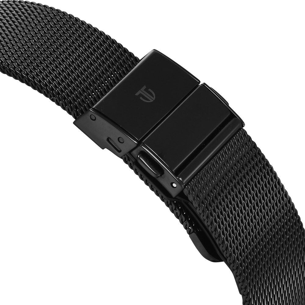 Titan Edge Murals Quartz Analog Grey Dial Stainless Steel Strap Watch For Men-1843NM04