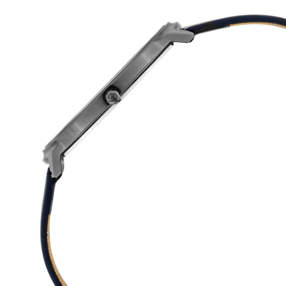 Titan Quartz Analog Blue Dial Leather Strap Watch for Men NS1843QL01