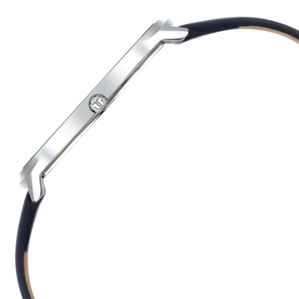 Titan Edge Slim Leather Strap Grey Dial Analog Watch for Men NS1843SL01