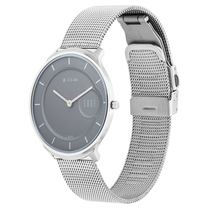 Titan Minimals Grey Dial Analog Stainless Steel Strap Watch for Men - The Watch Factory ®