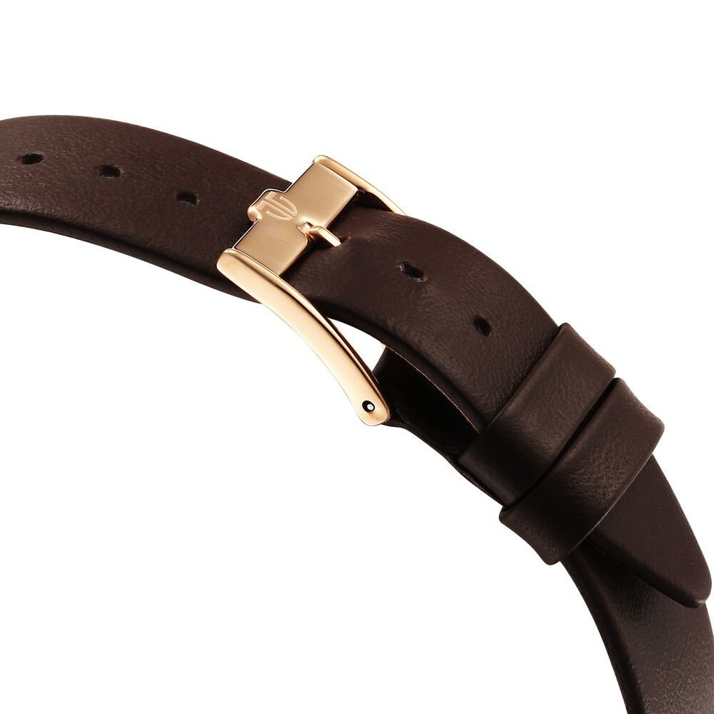 Titan Edge Quartz Analog White Dial Brown Leather Strap Watch For Men - The Watch Factory ®