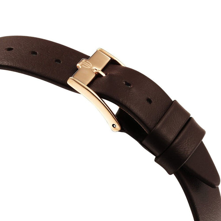 Titan Edge Quartz Analog White Dial Brown Leather Strap Watch For Men - The Watch Factory ®