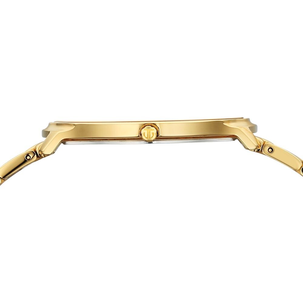 Titan Edge Metal Golden Dial Stainless Steel Strap Watch for Men - The Watch Factory ®