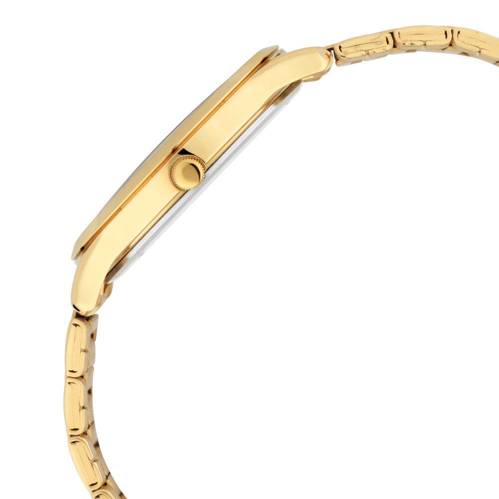 Titan Quartz Analog with Day and Date Yellow Dial Metal Strap Watch for Men NR1845YM01