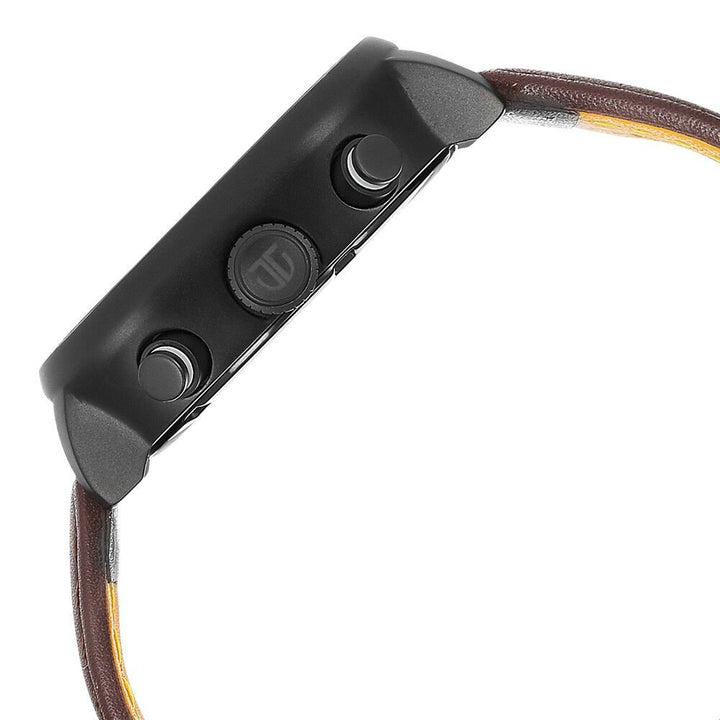 Titan Octane Aerobatics Green Dial Chronograph Leather Strap watch for Men - The Watch Factory ®