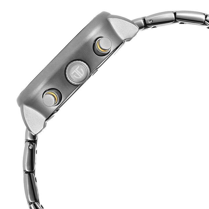 Titan Octane Aerobatics Quartz Chronograph Anthracite Dial Grey Stainless Steel Strap Watch For Men-NT1856QM01