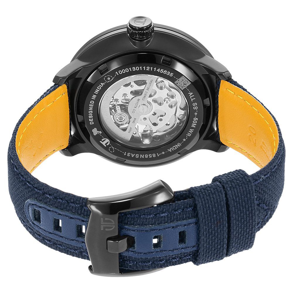 Titan Octane Aerobatics Mechanical Analog Black Dial Nylon Strap Watch for Men NS1858NL01