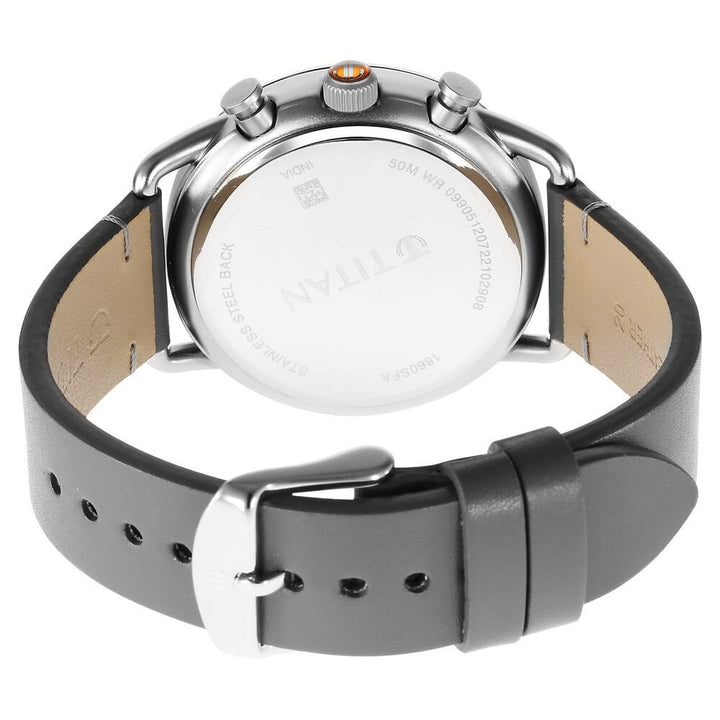 Titan Retro Quartz Analog Leather Strap watch for Men-1860SL02
