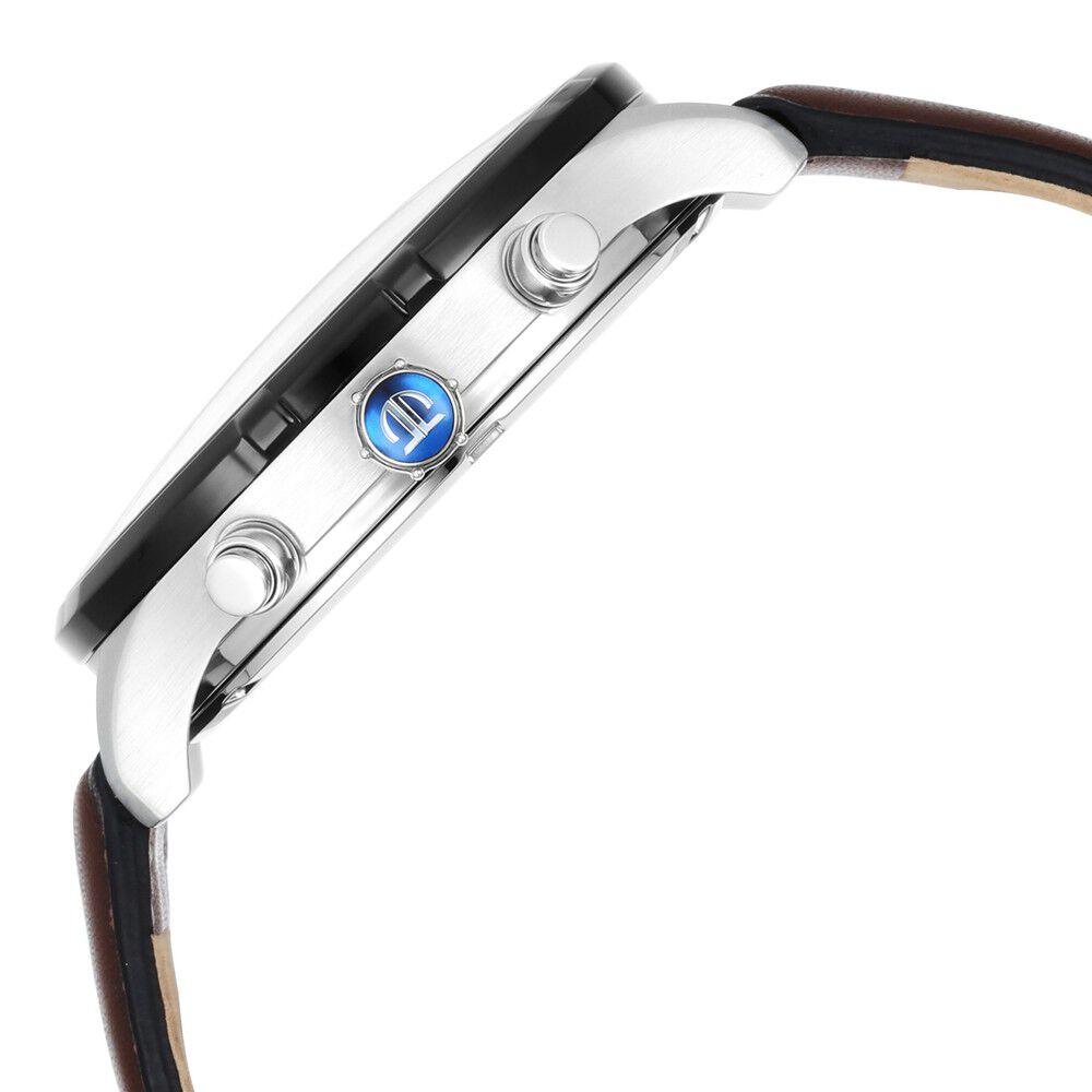 Titan Maritime White Dial Quartz Multifunction Leather Strap Watch for Men NS1873KL01