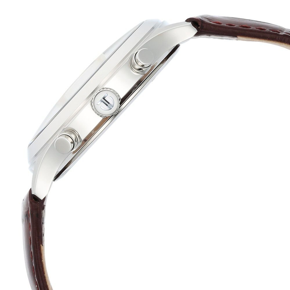 Titan Sapphire Multifunction Quartz Analog with Day and Date White Dial Leather Strap Watch for Men - The Watch Factory ®