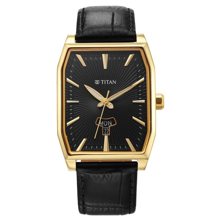 Titan Regalia Opulent Analog with Day and Date Black Dial Watch for Men - The Watch Factory ®