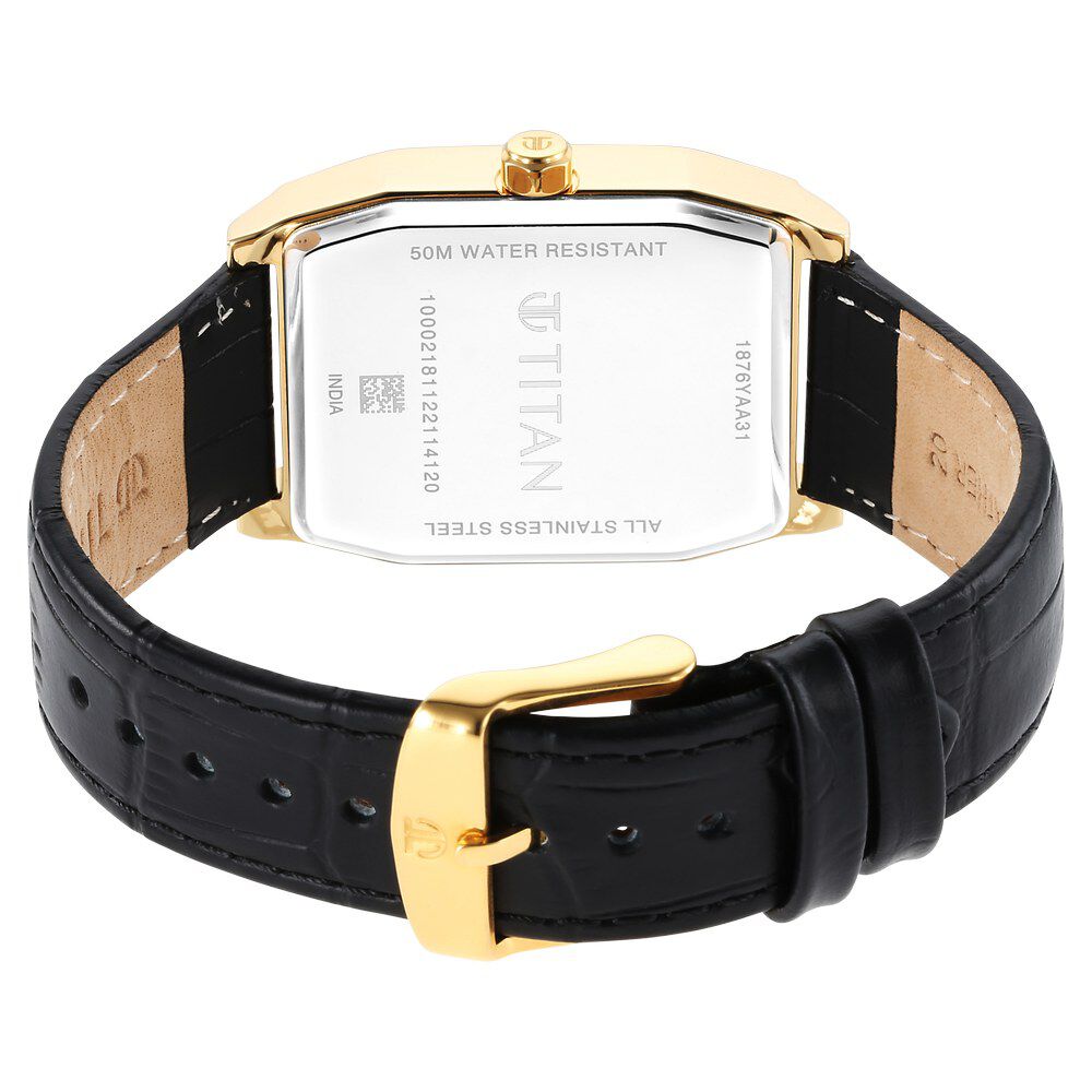 Titan Regalia Opulent Analog with Day and Date Black Dial Watch for Men - The Watch Factory ®