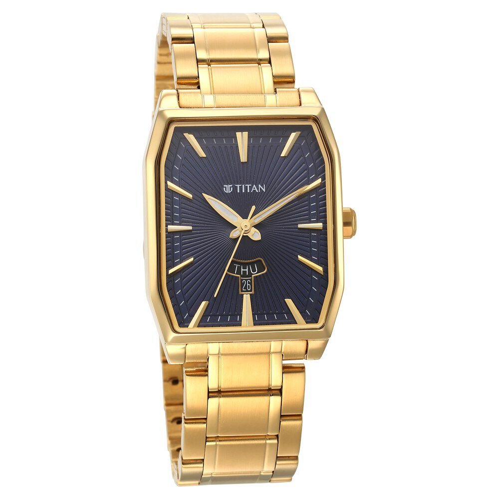 Titan Regalia Analog with Day and Date Opulent Blue Dial Watch for Men - The Watch Factory ®