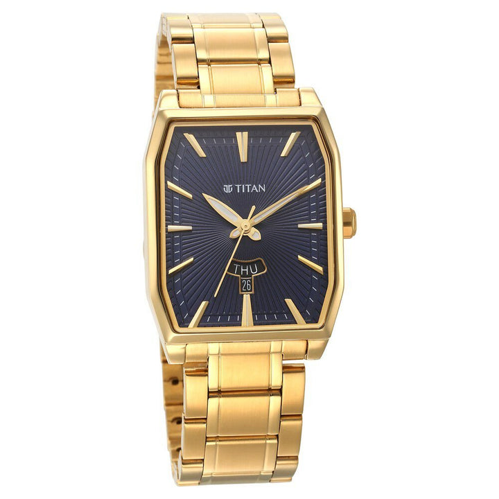 Titan Regalia Analog with Day and Date Opulent Blue Dial Watch for Men - The Watch Factory ®