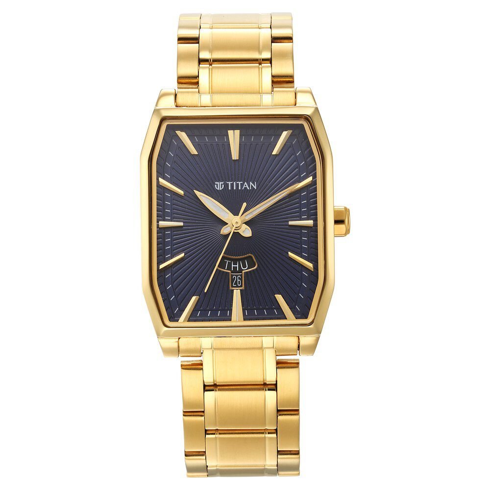 Titan Regalia Analog with Day and Date Opulent Blue Dial Watch for Men - The Watch Factory ®