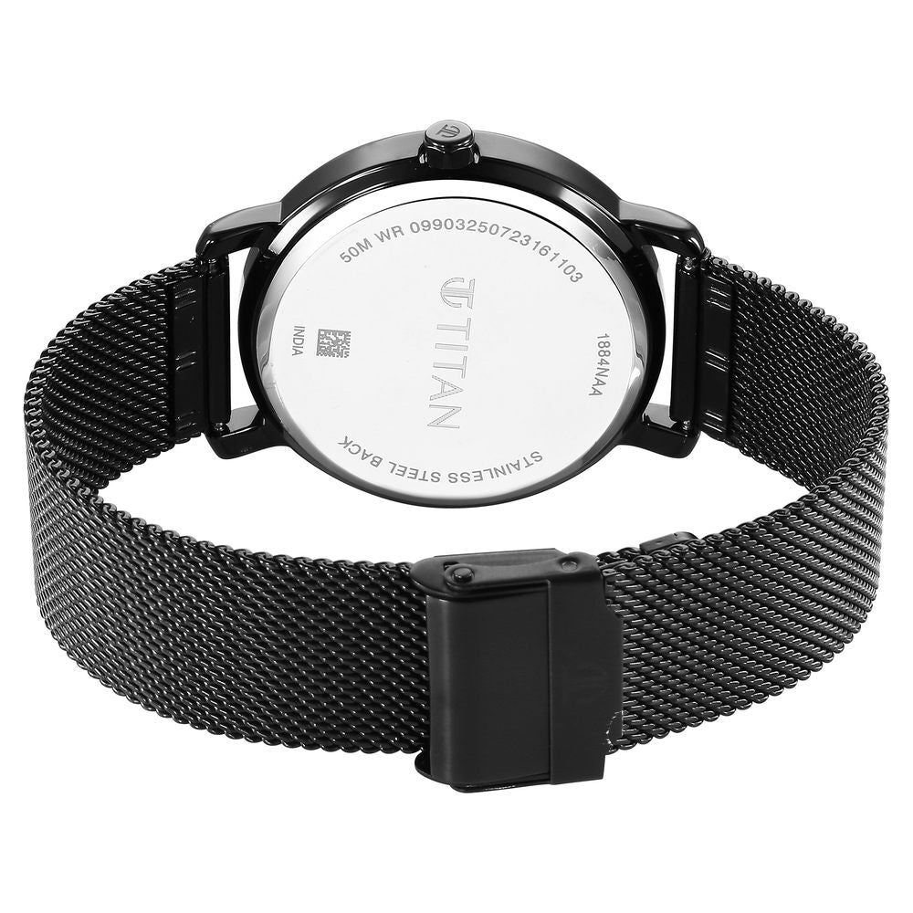 Titan Workwear Quartz Analog Anthracite Dial Leather Strap Watch for Men - The Watch Factory ®