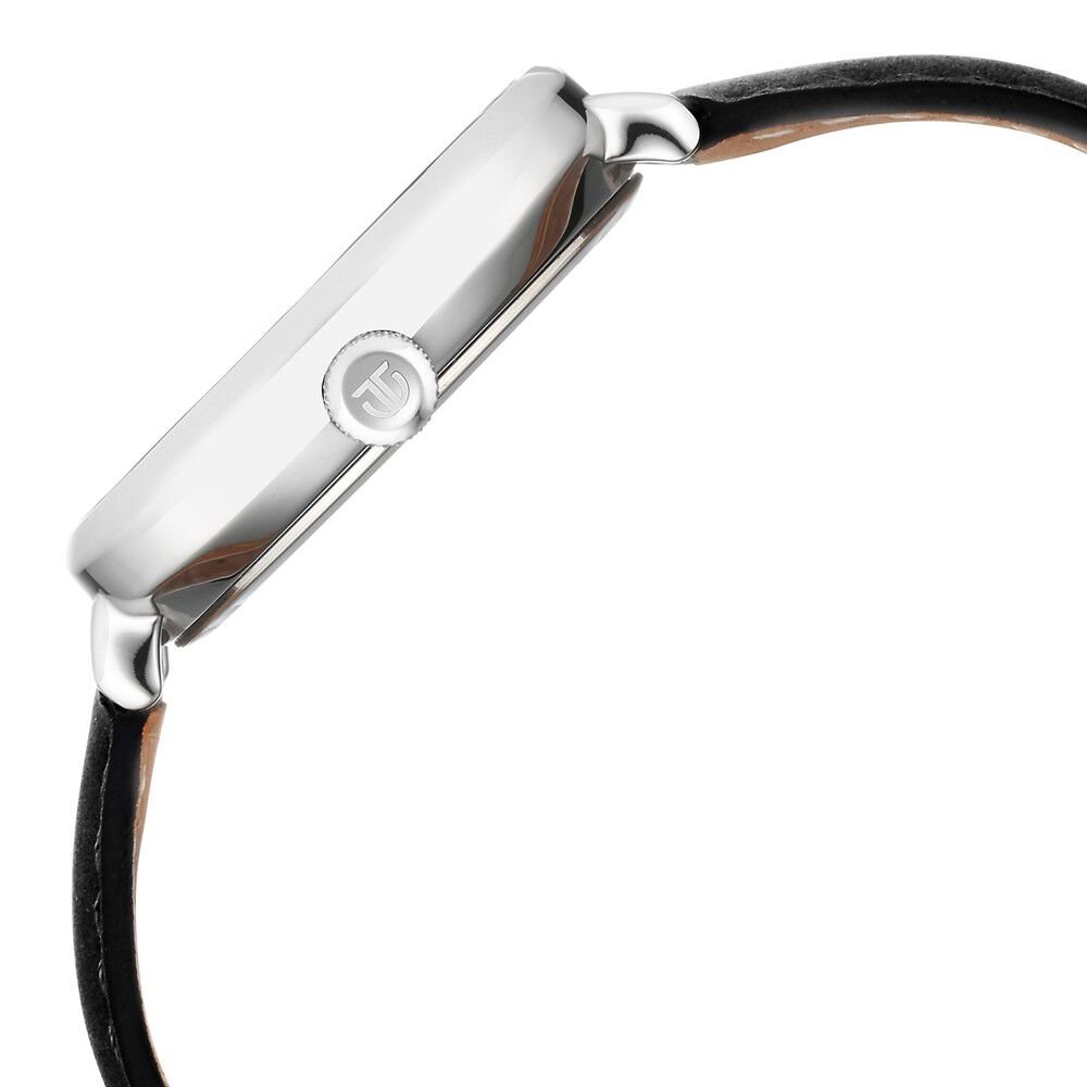 Titan Neo Curve Quartz Analog with Date Anthracite Dial Black Leather Strap Watch for Men - The Watch Factory ®