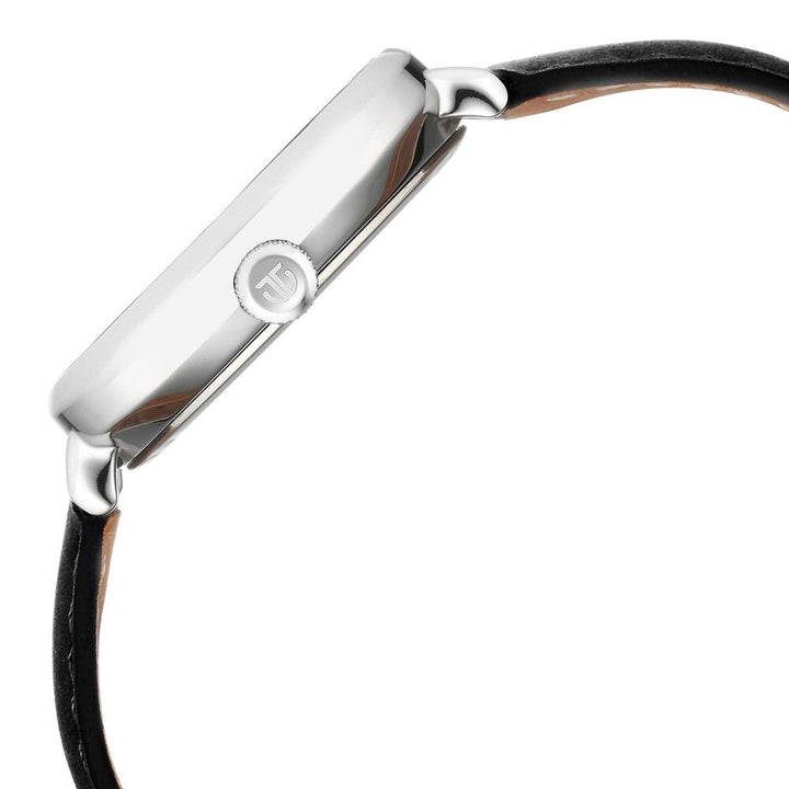 Titan Neo Curve Quartz Analog with Date Anthracite Dial Black Leather Strap Watch for Men - The Watch Factory ®