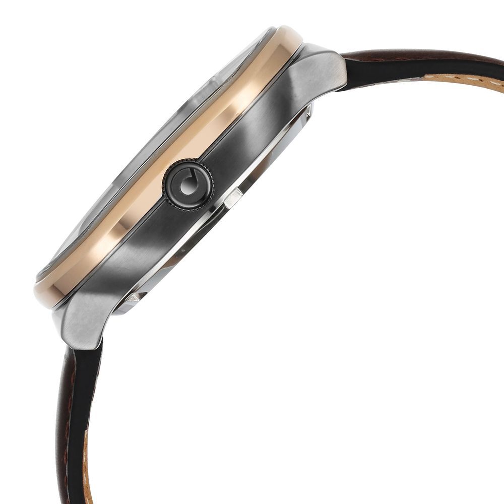 Titan Techno Beats Anthracite Dial Automatic Leather Strap watch for Men NS1893KL01