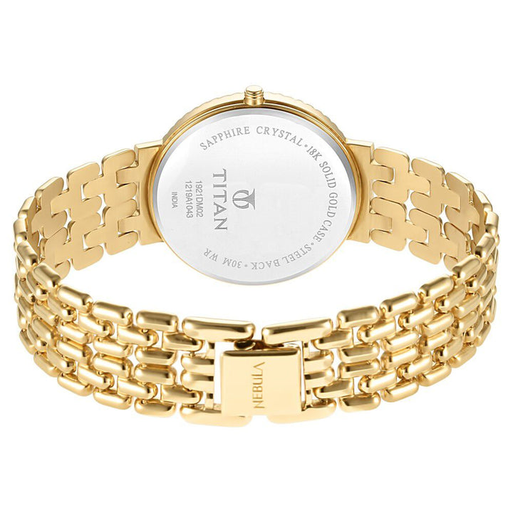 Titan Nebula Analog 18 Karat Solid Gold Watch For Men