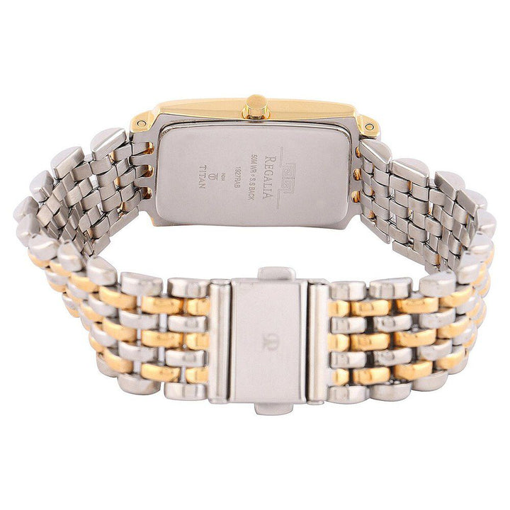 Titan Quartz Analog with Date Silver Dial Watch for Men-NE1927BM02