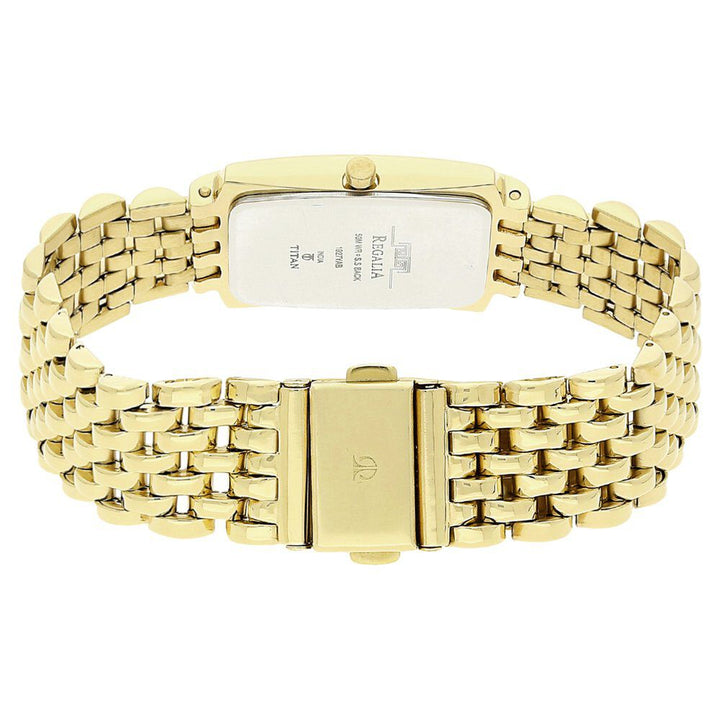 Titan Rectangle White Dial Analog with Date Stainless Steel Strap Watch for Men NR1927YM04