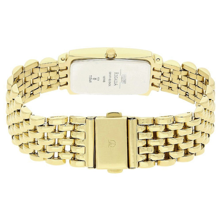 Titan Rectangle White Dial Analog with Date Stainless Steel Strap Watch for Men - The Watch Factory ®