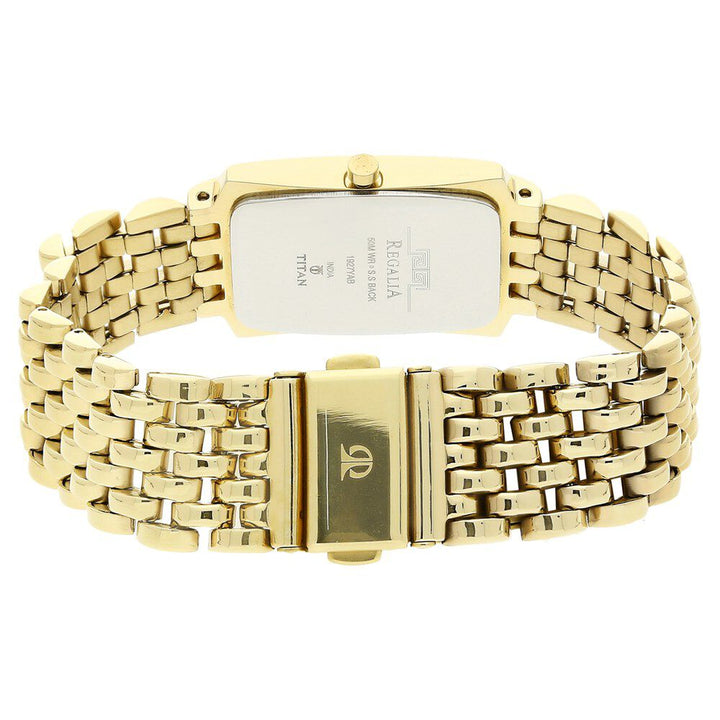 Titan Quartz Analog with Date White Dial Stainless Steel Strap Watch for Men NR1927YM05