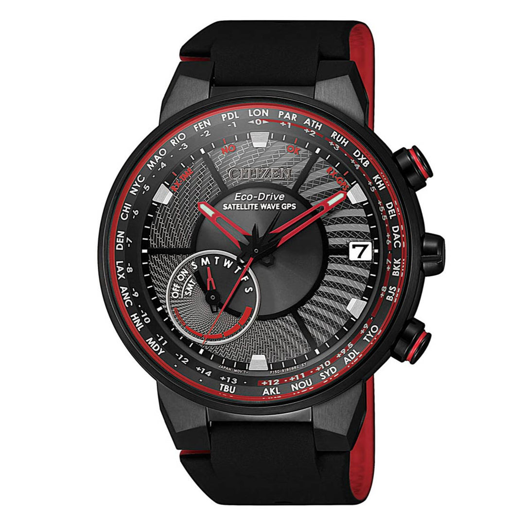 CITIZEN ECO-DRIVE GENTS WATCH BLACK DIAL - CC3079-11E